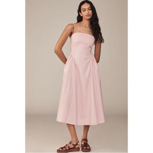 Maeve Sleeveless Fitted A-line Midi Dress-NWT